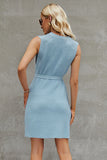 Round Neck Sleeveless Sweater Dress DJPT