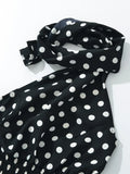 Dot One-Shoulder Top and Mini Skirt Set DJPT