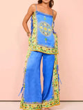 Side Tied Cami and Pants Set DJPT