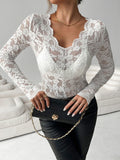V-Neck Long Sleeve Top DJPT