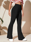 Size High-Waist Flare Active Pants Plus Size DJPT