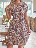 Short Sleeve Casual Dress DJPT