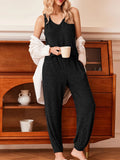 Knit V-Neck Tank and Pants Lounge Set DJPT
