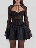 Neck Lace Dress and Cover Up Set DJPT
