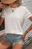 Round Neck Short Sleeve Top DJPT