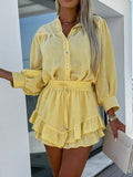 Up Top and Ruffled Skirt Set DJPT