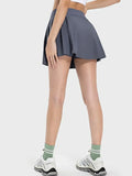 Pleated Detail Mid-Rise Waist Active Skirt DJPT