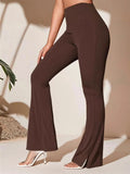 Size High-Waist Flare Active Pants Plus Size DJPT