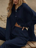 Up Long Sleeve Shirt and Pants Set DJPT