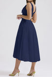 V-Neck Sleeveless Dress with Pockets DJPT