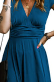 V-Neck Cap Sleeve Dress DJPT