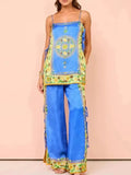 Side Tied Cami and Pants Set DJPT