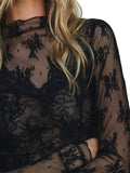 Mock Neck Long Sleeve Blouse DJPT
