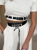 Sleeve Top and Wide Leg Pants Set DJPT
