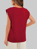 Round Neck Cap Sleeve T-Shirt DJPT