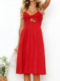 Smocked Sweetheart Neck Cami Dress DJPT