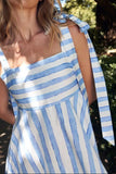 Square Neck Wide Strap Dress DJPT