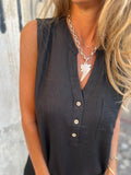 Size Notched Sleeveless Mini Dress Plus Size DJPT