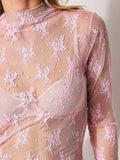Mock Neck Long Sleeve Blouse DJPT