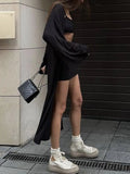 Shorts and Open Front Cardigan Three Piece Set DJPT