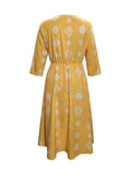 Notched Neck Dress DJPT