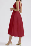 V-Neck Sleeveless Dress with Pockets DJPT