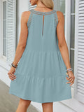 Hem Lace Sleeveless Dress DJPT