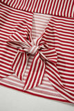 Bow Decor Cutout Drop Shoulder Top DJPT