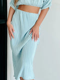 Top and Skirt Two-Piece Set DJPT