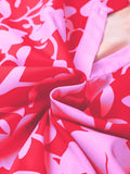 Split V Neck Ruffled Short Sleeve Blouse Top DJPT