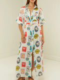 Oversized Shirt Dress with Belt DJPT