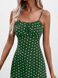 Size Slit Printed Cami Midi Dress Plus Size DJPT