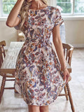 Short Sleeve Casual Dress DJPT