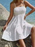 Size Smocked Square Neck Cami Dress Plus Size DJPT