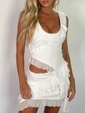 Scoop Neck Tank and Skirt Set DJPT