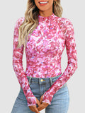 Mock Neck Long Sleeve T-Shirt DJPT
