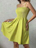 Size Smocked Square Neck Cami Dress Plus Size DJPT