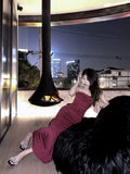 Sheath Spaghetti Straps Burgundy Long Party Dress Prom Dresses SD1376